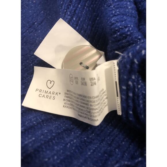 Primark Caress Women Two Toned Slouchy Sweater Cardigan XS Long Sleeve 3 Button - Picture 13 of 13